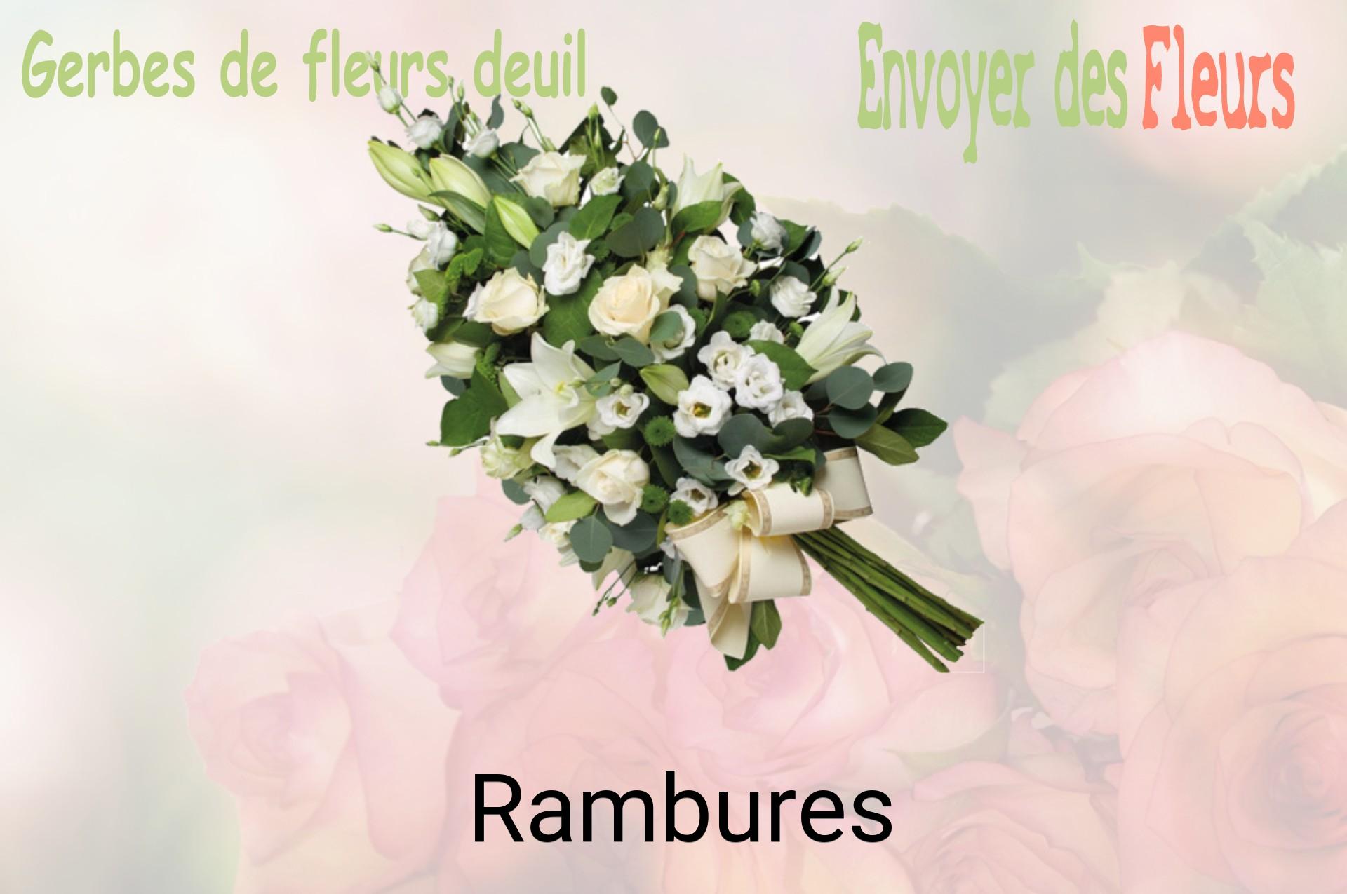 Gerbe de fleurs de deuil livrée à Rambures